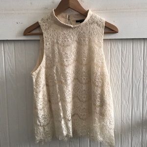 Forever 21 lace top with tank liner